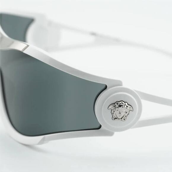 NWT Versace VE4475 White Shield 142mm Sunglasses
